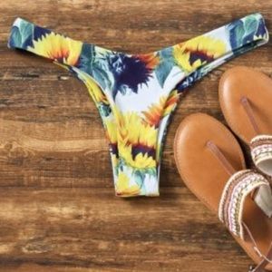 Zaful sunflower swimsuit bottoms.